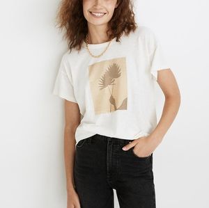 Madewell Garden Graphic Whisper Cotton Crewneck Tee Sz XXS